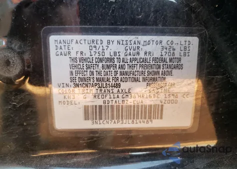 2018 Nissan Versa S from USA, damaged, VIN 3N1CN7AP3JL814489